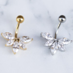 Neu: Bauchnabelpiercing-Lotusblüte